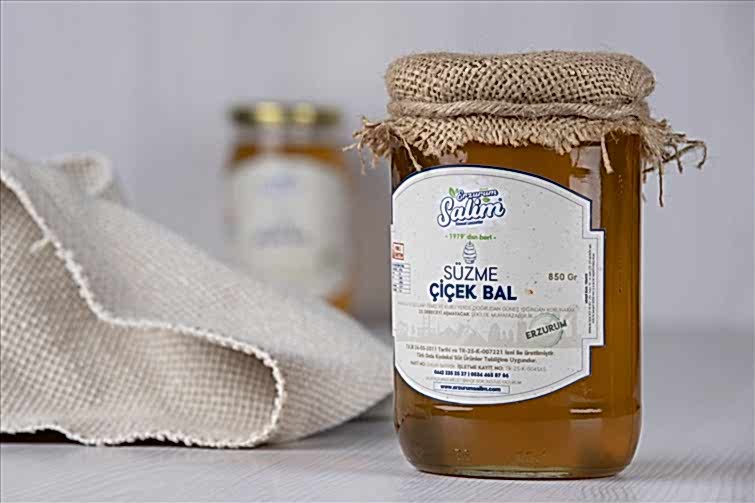 Erzurum Süzme Çiçek Balı (850GR)